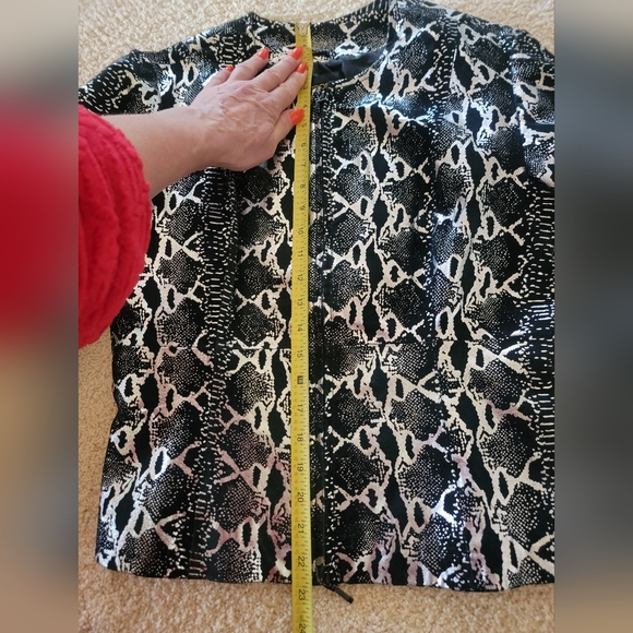 Black Metallic Silver Leather  Suede Reptile Print by Metrostyle , Size 12 - Picture 11 of 11